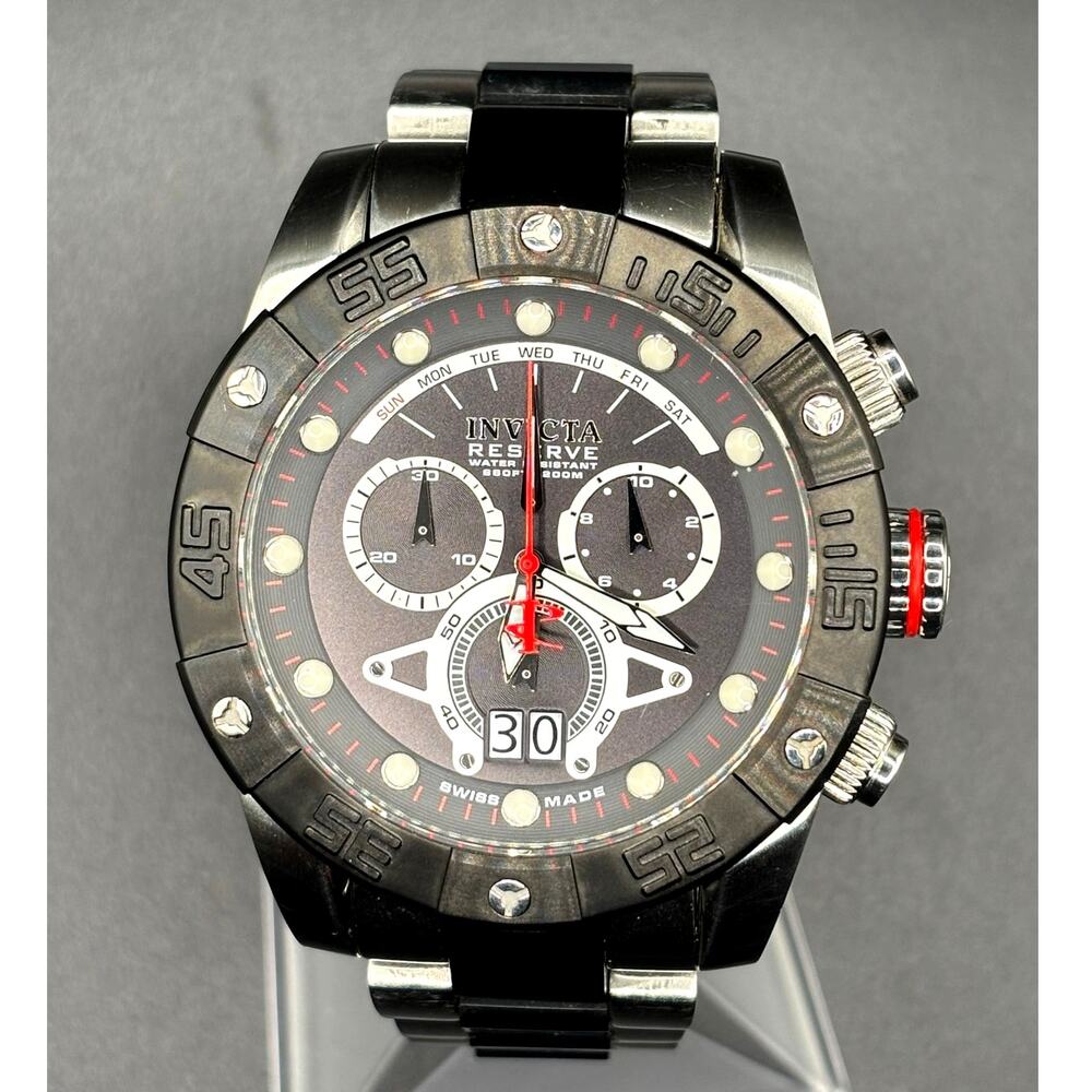 Invicta Reserve Leviathan II 0329 Swiss Made Chronograph 53mm Watch OOS